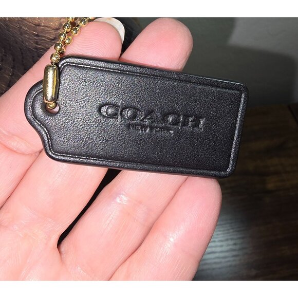 Coach Ombre Gold Metallic Python Embossed Leather Shoulder Bag Dual Black Handle - Picture 3 of 12